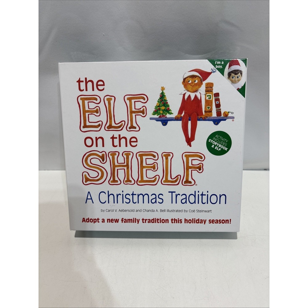 The Elf on the Shelf Box W/Book Not Written In No Doll Christmas Santa
